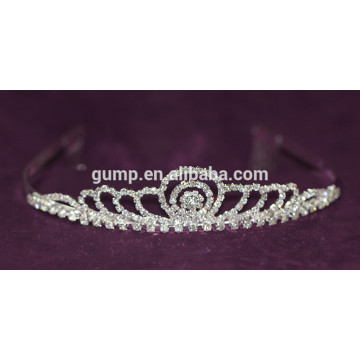 Encantadora Cristal nupcial Tiara Custom Girls Rhinestone Crowns